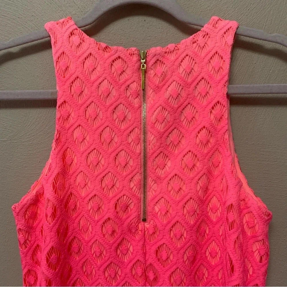 Lilly Pulitzer Marquette Shift Dress in Dragonfruit Island Time Lace Ombre XS - Picture 6 of 11